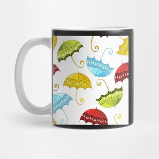 Flying Umbrellas Print Mug